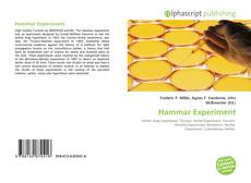 Обложка Hammar Experiment