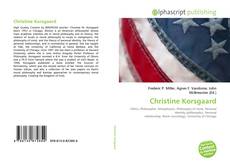 Обложка Christine Korsgaard