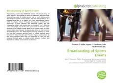 Capa do livro de Broadcasting of Sports Events 