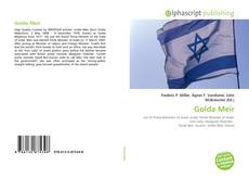 Обложка Golda Meir