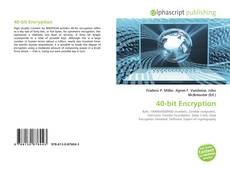 Buchcover von 40-bit Encryption