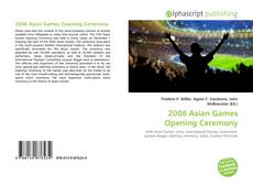 2006 Asian Games Opening Ceremony kitap kapağı