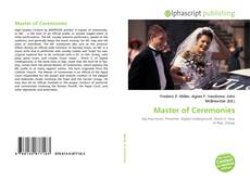 Borítókép a  Master of Ceremonies - hoz