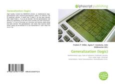 Bookcover of Generalization (logic)