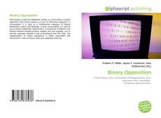 Buchcover von Binary Opposition