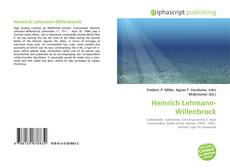 Copertina di Heinrich Lehmann-Willenbrock