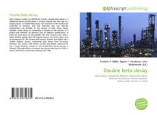 Bookcover of Double beta decay