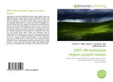 Bookcover of 2007–08 Australian region cyclone season