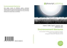 Environnement Nocturne kitap kapağı