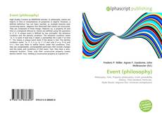 Borítókép a  Event (philosophy) - hoz