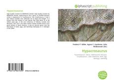 Capa do livro de Hypacrosaurus 