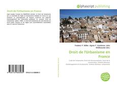Bookcover of Droit de l'Urbanisme en France