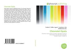 Chevrolet Opala kitap kapağı