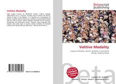Buchcover von Volitive Modality