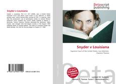 Copertina di Snyder v Louisiana