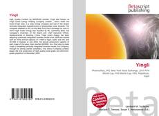 Capa do livro de Yingli 
