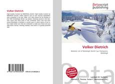 Copertina di Volker Dietrich