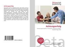 Copertina di Achtungserfolg