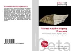 Copertina di Achmed Adolf Wolfgang Khammas