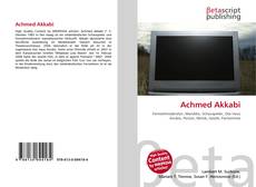Copertina di Achmed Akkabi