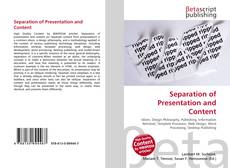 Capa do livro de Separation of Presentation and Content 
