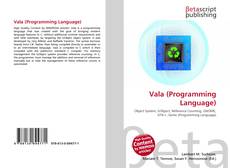 Capa do livro de Vala (Programming Language) 