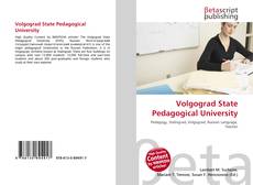 Copertina di Volgograd State Pedagogical University