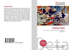 Capa do livro de Volcker Rule 