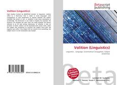 Buchcover von Volition (Linguistics)