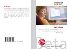 Capa do livro de Acid-Test 
