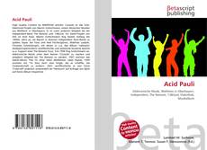 Capa do livro de Acid Pauli 