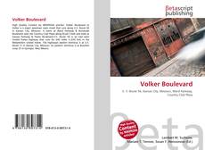 Volker Boulevard的封面
