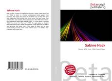 Capa do livro de Sabine Hack 