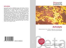Copertina di Achrolyte