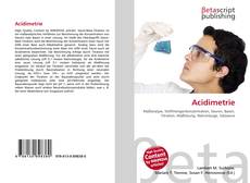 Buchcover von Acidimetrie