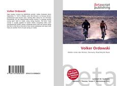 Buchcover von Volker Ordowski