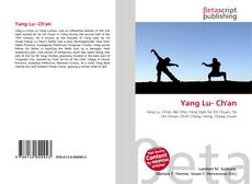 Copertina di Yang Lu- Ch'an