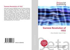 Portada del libro de Siamese Revolution of 1932