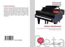 Portada del libro de Achim Kaufmann