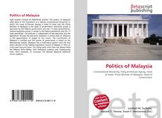 Portada del libro de Politics of Malaysia