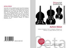 Portada del libro de Achim Kleist