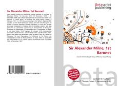 Capa do livro de Sir Alexander Milne, 1st Baronet 