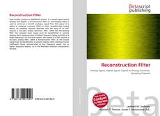 Portada del libro de Reconstruction Filter