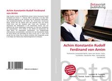 Buchcover von Achim Konstantin Rudolf Ferdinand von Arnim