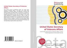Couverture de United States Secretary of Veterans Affairs
