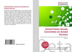 Couverture de United States Senate Committee on Armed Services