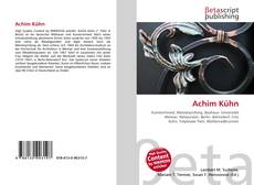 Bookcover of Achim Kühn