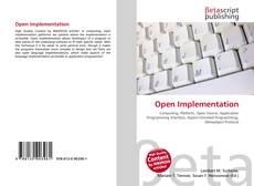 Capa do livro de Open Implementation 