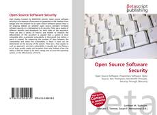 Capa do livro de Open Source Software Security 