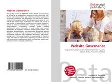 Capa do livro de Website Governance 